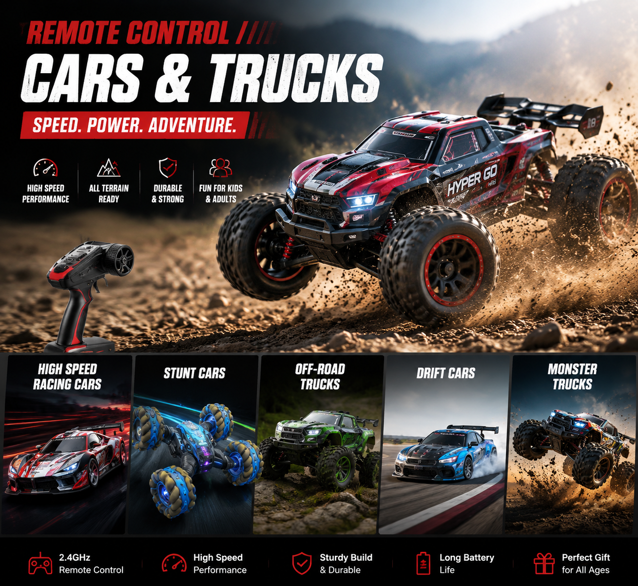 Remote Control Cars & Trucks